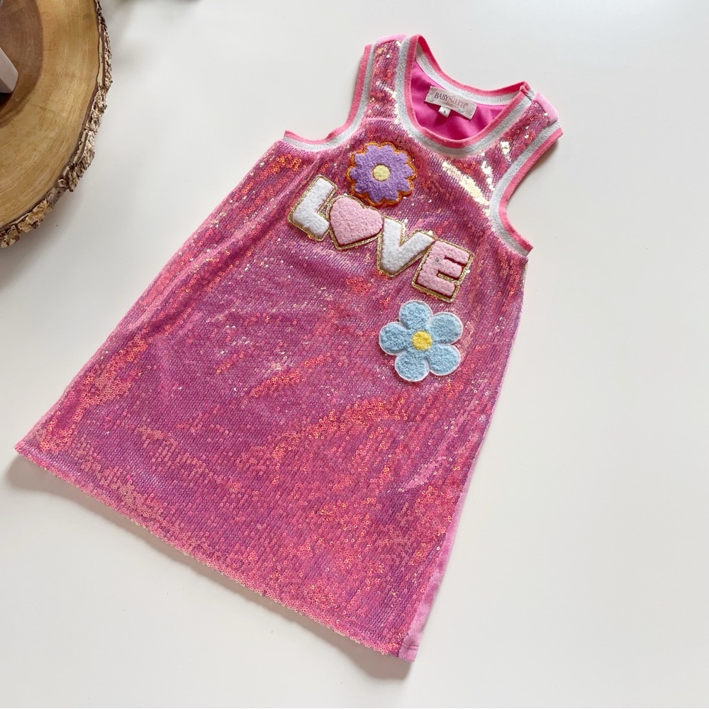 Hanna Banana Sara Sara Sequin Love Tank Dress | Size 5